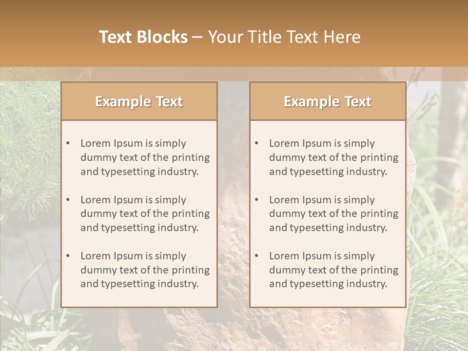 Stone Carved With Chinese Characters PowerPoint Template