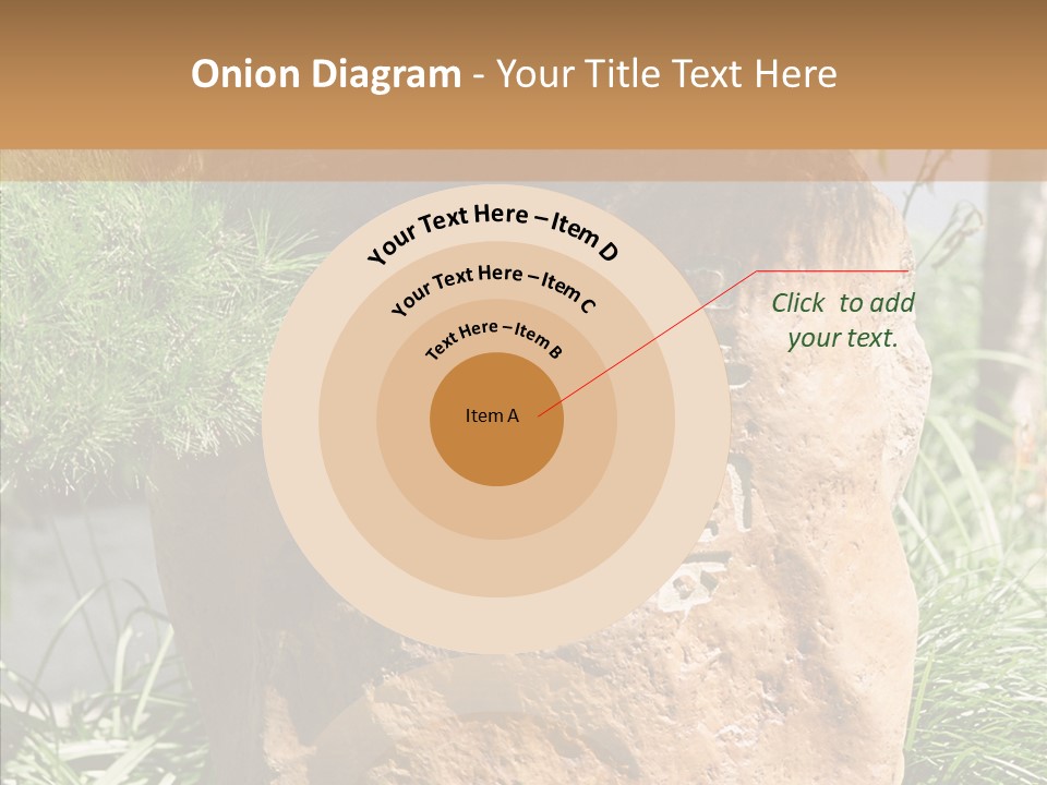 Stone Carved With Chinese Characters PowerPoint Template