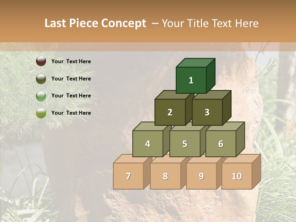 Stone Carved With Chinese Characters PowerPoint Template