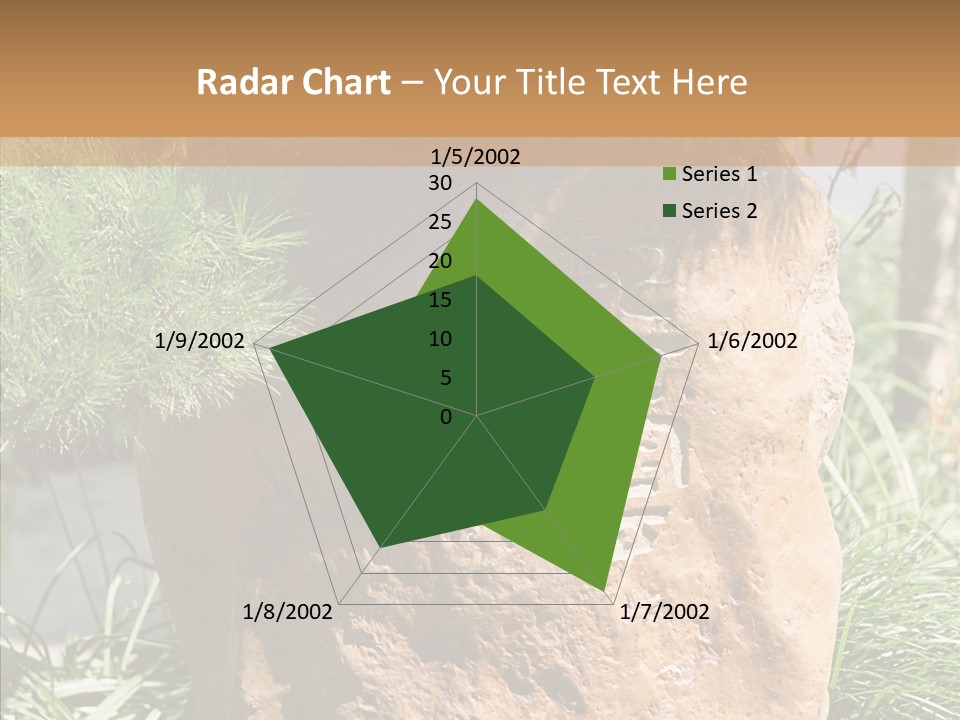 Stone Carved With Chinese Characters PowerPoint Template