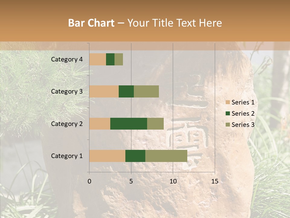 Stone Carved With Chinese Characters PowerPoint Template