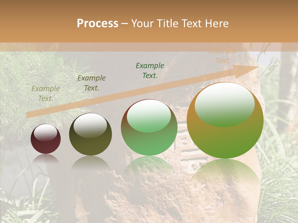 Stone Carved With Chinese Characters PowerPoint Template