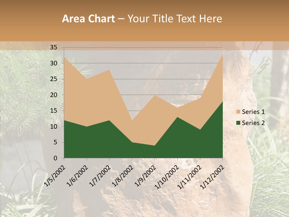 Stone Carved With Chinese Characters PowerPoint Template