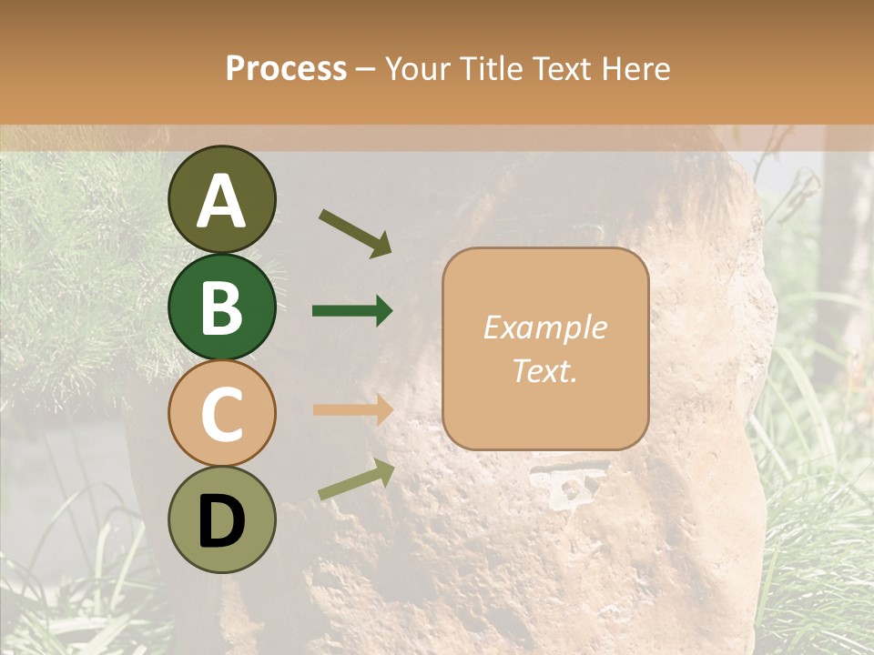 Stone Carved With Chinese Characters PowerPoint Template
