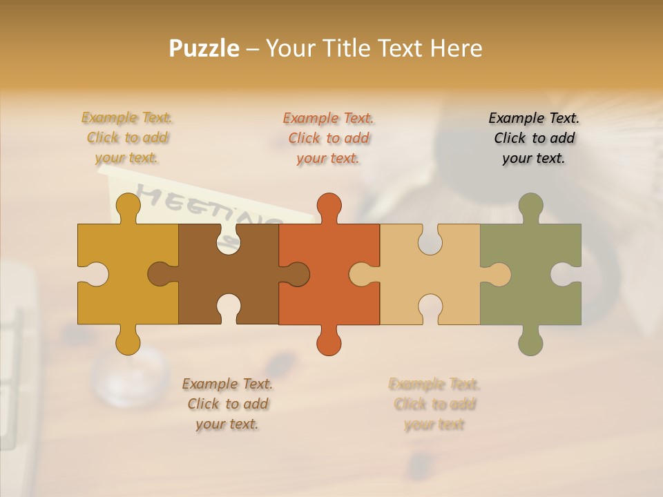 Plate Meeting At 8:00 PowerPoint Template