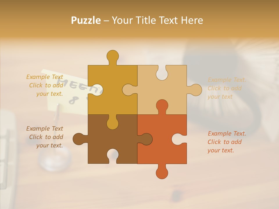 Plate Meeting At 8:00 PowerPoint Template