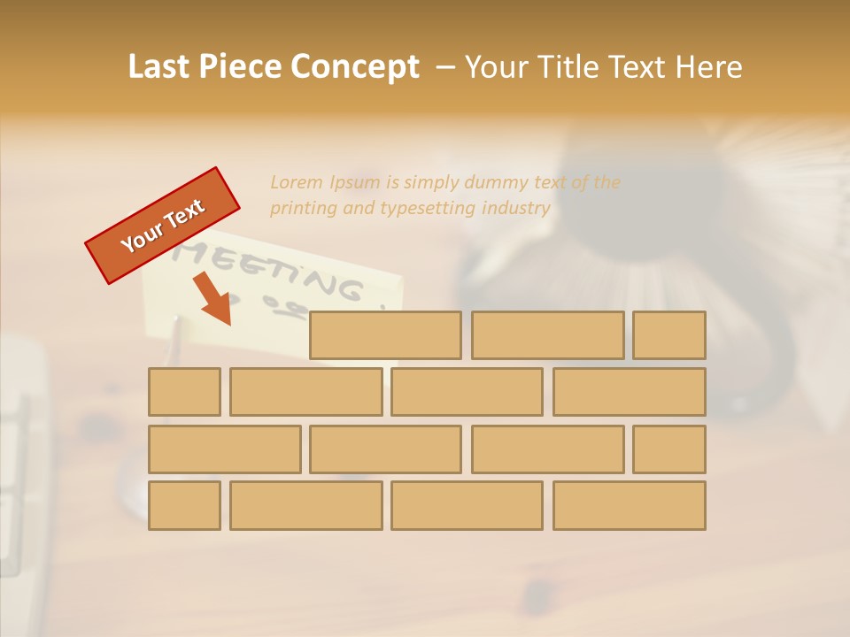 Plate Meeting At 8:00 PowerPoint Template