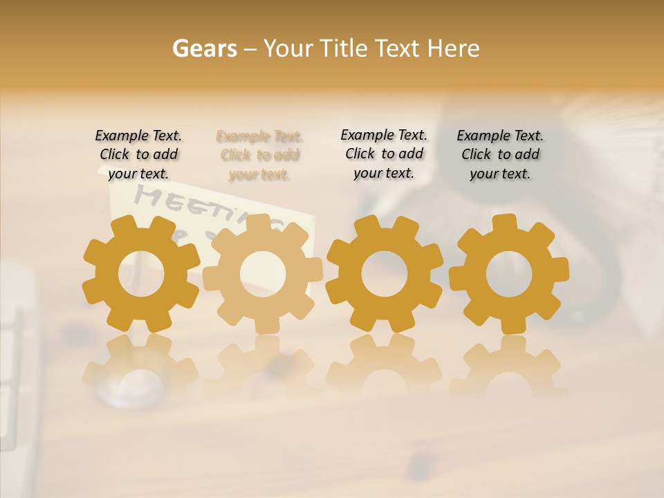 Plate Meeting At 8:00 PowerPoint Template