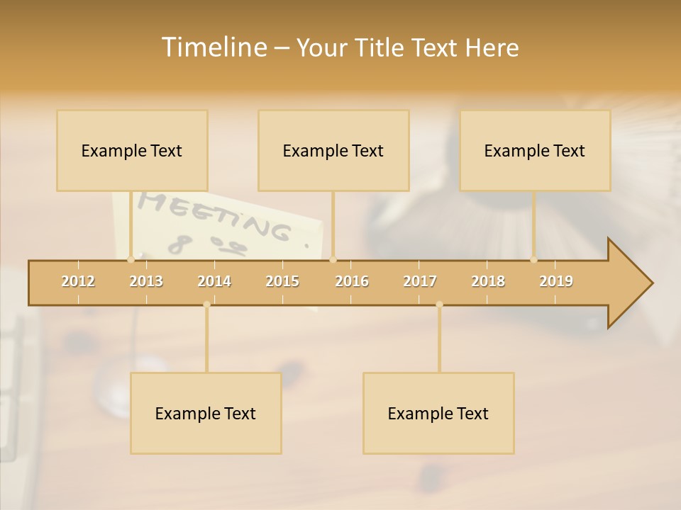 Plate Meeting At 8:00 PowerPoint Template