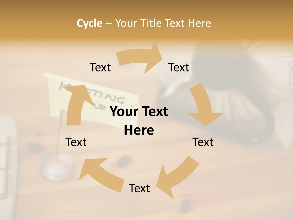 Plate Meeting At 8:00 PowerPoint Template