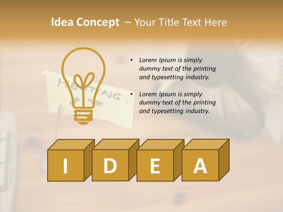Plate Meeting At 8:00 PowerPoint Template