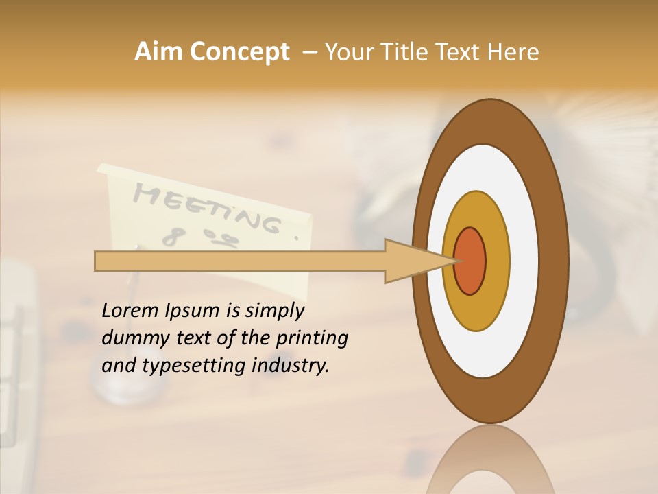 Plate Meeting At 8:00 PowerPoint Template