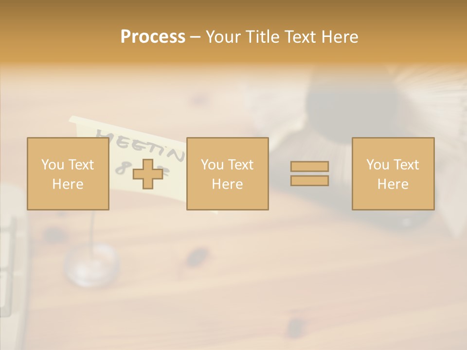 Plate Meeting At 8:00 PowerPoint Template