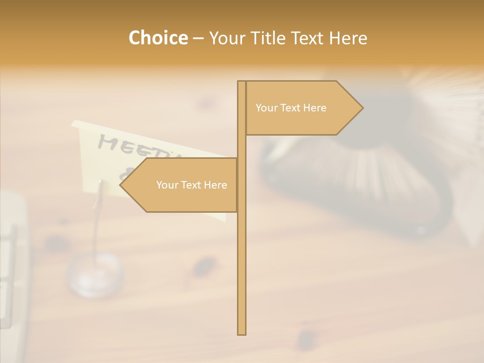Plate Meeting At 8:00 PowerPoint Template