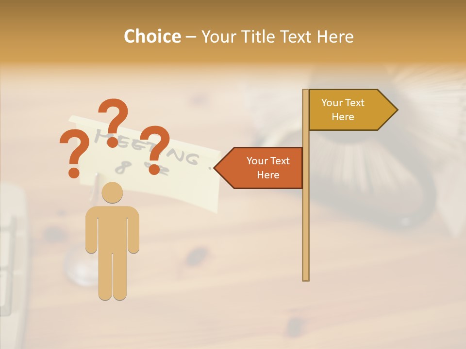 Plate Meeting At 8:00 PowerPoint Template
