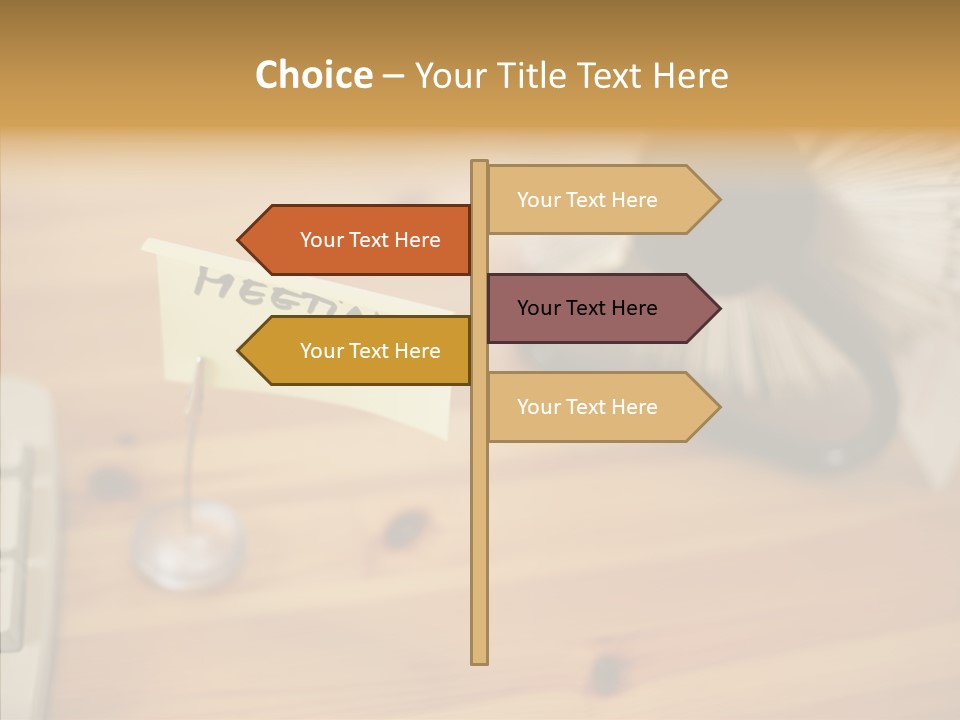 Plate Meeting At 8:00 PowerPoint Template