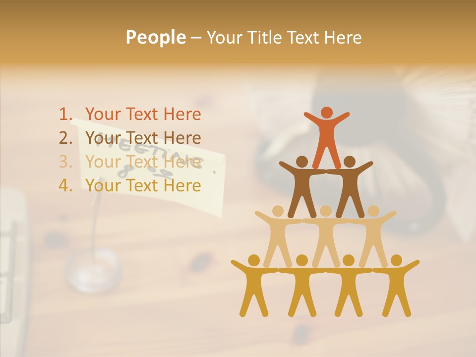 Plate Meeting At 8:00 PowerPoint Template