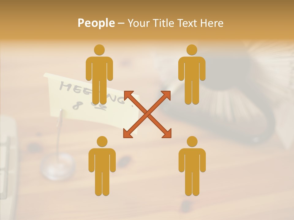 Plate Meeting At 8:00 PowerPoint Template