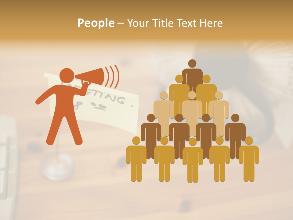 Plate Meeting At 8:00 PowerPoint Template