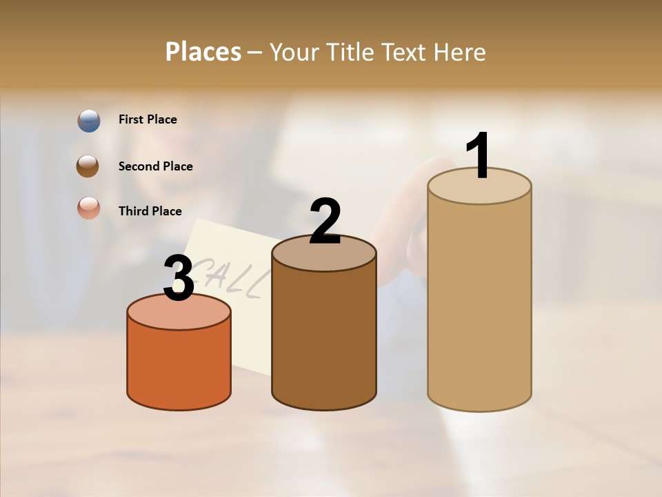 The Guy Holding The Sign Call Me PowerPoint Template