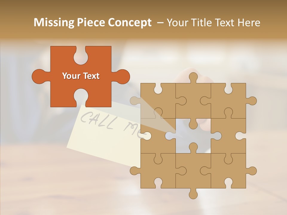 The Guy Holding The Sign Call Me PowerPoint Template