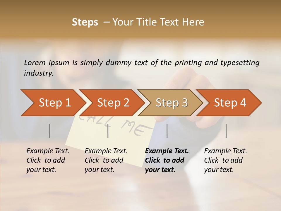The Guy Holding The Sign Call Me PowerPoint Template