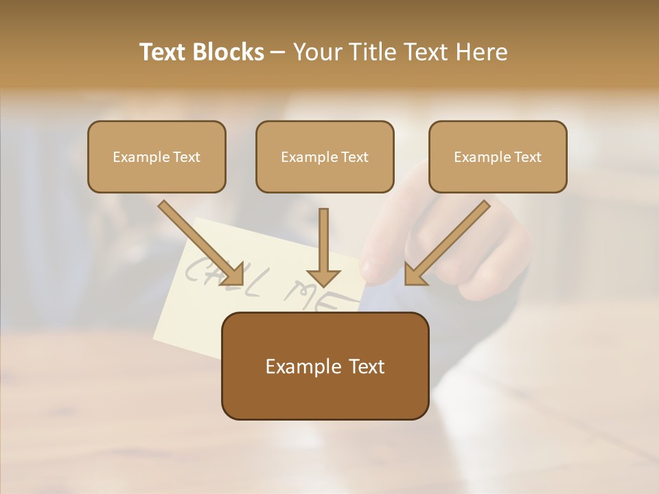 The Guy Holding The Sign Call Me PowerPoint Template