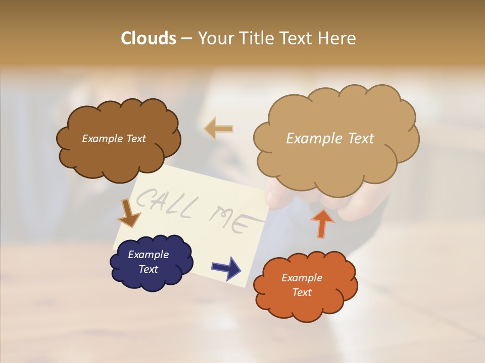 The Guy Holding The Sign Call Me PowerPoint Template