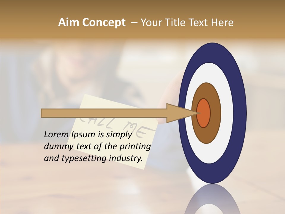 The Guy Holding The Sign Call Me PowerPoint Template