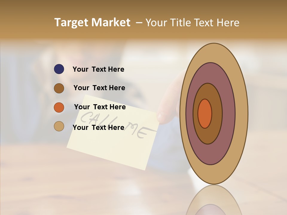 The Guy Holding The Sign Call Me PowerPoint Template