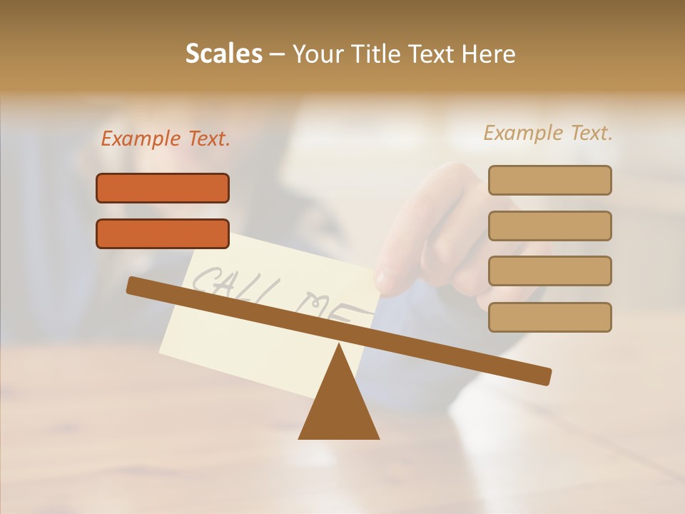 The Guy Holding The Sign Call Me PowerPoint Template
