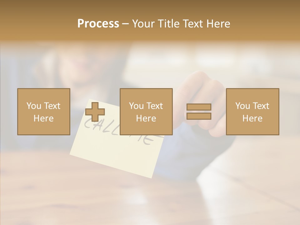 The Guy Holding The Sign Call Me PowerPoint Template