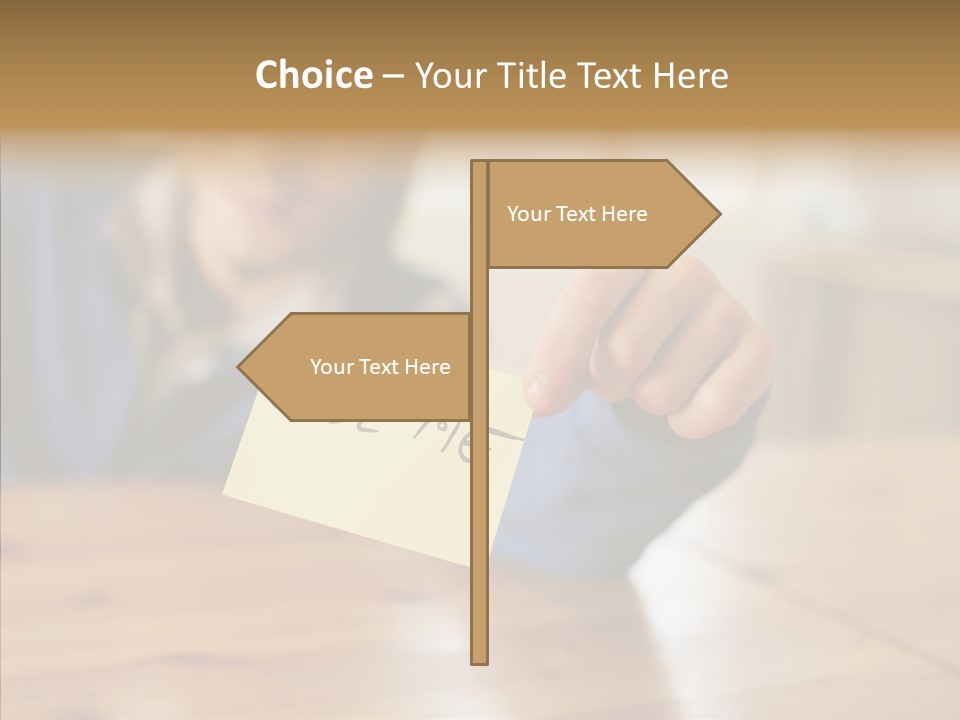 The Guy Holding The Sign Call Me PowerPoint Template