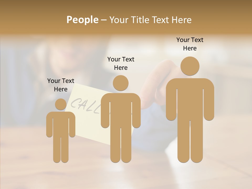 The Guy Holding The Sign Call Me PowerPoint Template