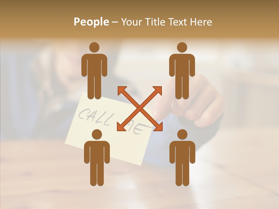 The Guy Holding The Sign Call Me PowerPoint Template