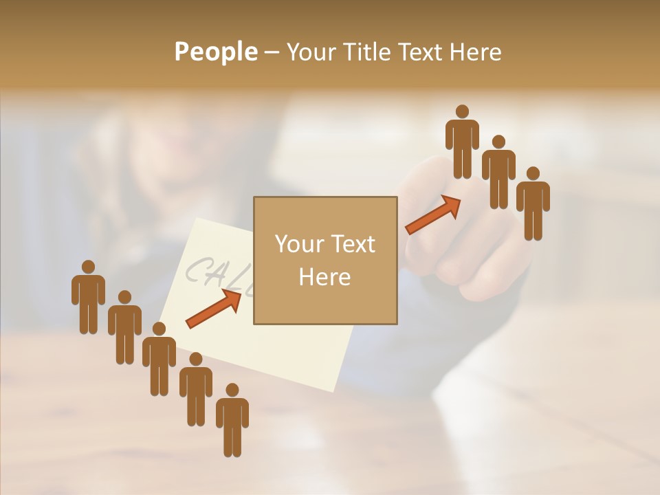 The Guy Holding The Sign Call Me PowerPoint Template