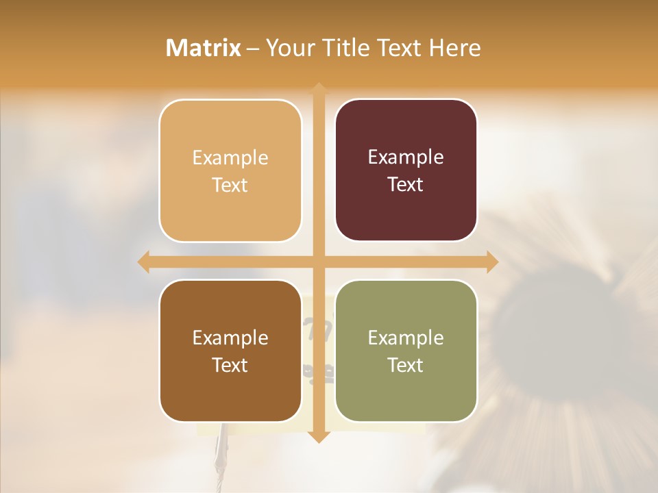 Note And Rotary Card File On Man's Desk PowerPoint Template