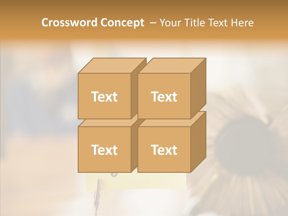 Note And Rotary Card File On Man's Desk PowerPoint Template