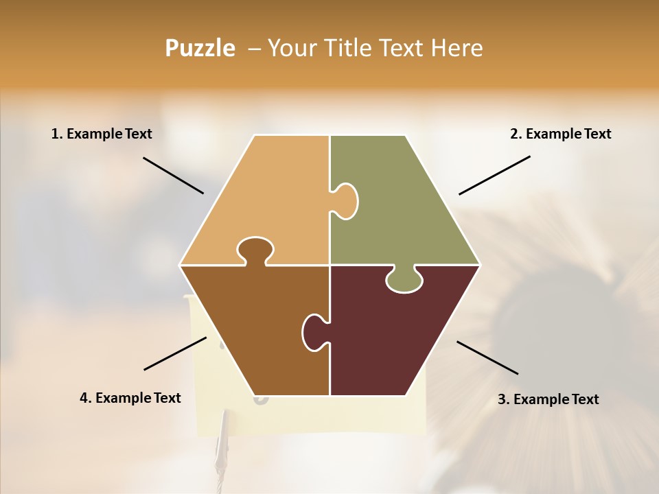Note And Rotary Card File On Man's Desk PowerPoint Template