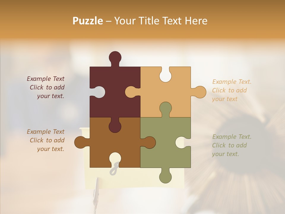 Note And Rotary Card File On Man's Desk PowerPoint Template