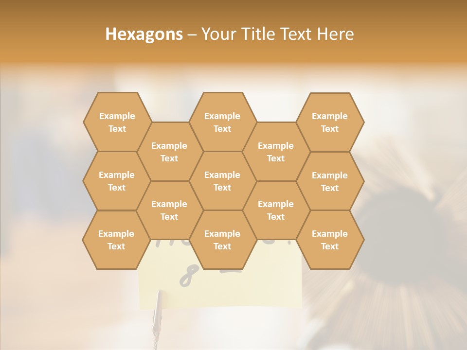 Note And Rotary Card File On Man's Desk PowerPoint Template