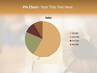 Note And Rotary Card File On Man's Desk PowerPoint Template