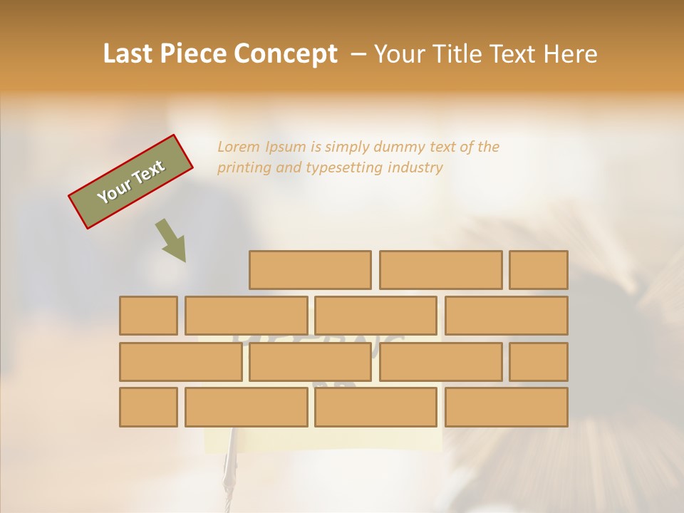 Note And Rotary Card File On Man's Desk PowerPoint Template