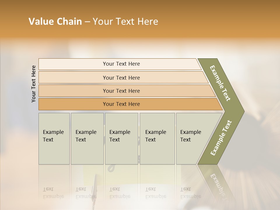 Note And Rotary Card File On Man's Desk PowerPoint Template