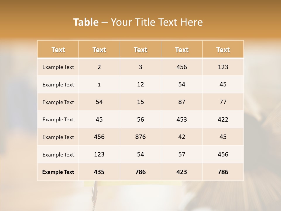 Note And Rotary Card File On Man's Desk PowerPoint Template