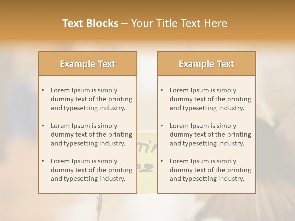 Note And Rotary Card File On Man's Desk PowerPoint Template