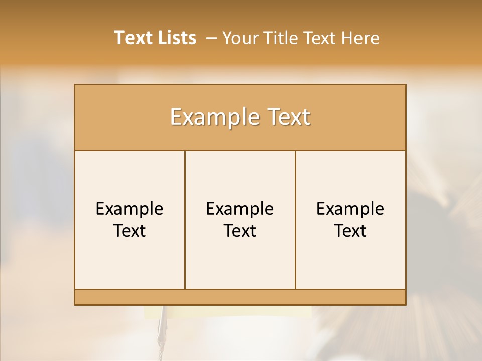 Note And Rotary Card File On Man's Desk PowerPoint Template