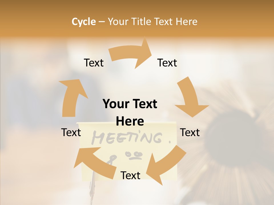 Note And Rotary Card File On Man's Desk PowerPoint Template