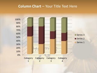 Note And Rotary Card File On Man's Desk PowerPoint Template