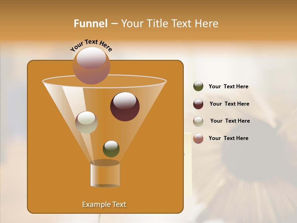 Note And Rotary Card File On Man's Desk PowerPoint Template